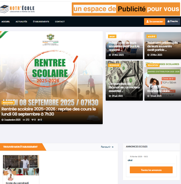 Apercu plateforme ecole 1